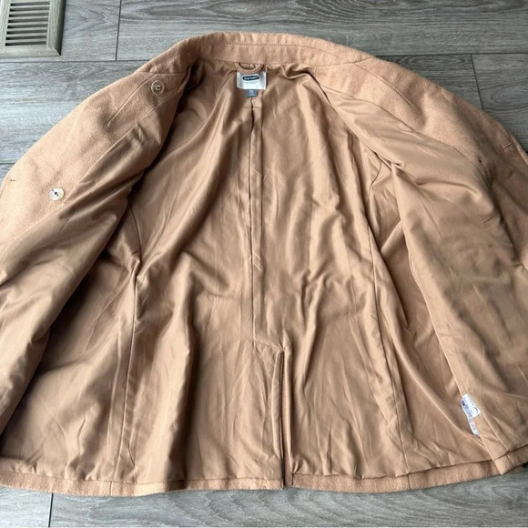 Old Navy Wool Blend Pea Coat in Tan - Picture 11 of 16